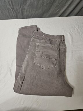 American Eagle Tan Distressed Plus Size Short Skinny Jeans Size 20 Short!